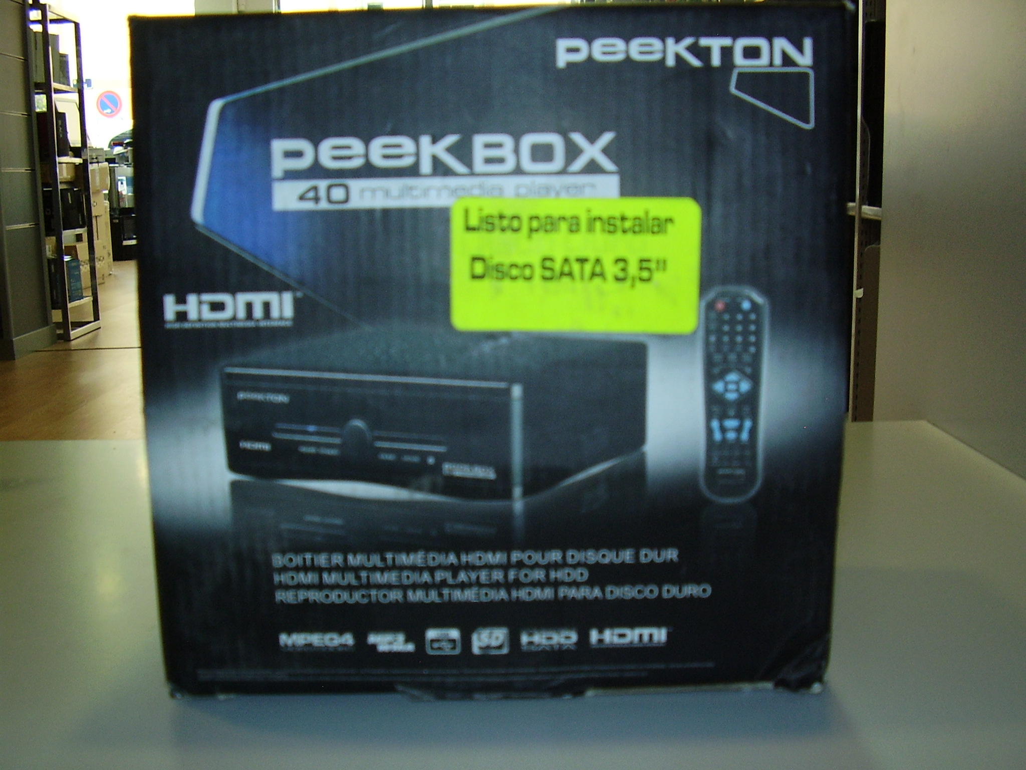 Peekton Peekbox 40 - Disco multimedia (HDMI, USB, tarjetas host SD/MMC, 500 GB). Chollos Informatica