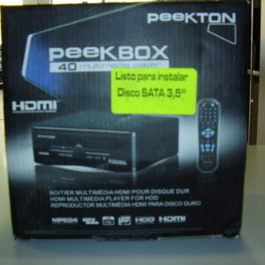 Peekton Peekbox 40 - Disco duro multimedia (HDMI, USB, tarjetas host SD/MMC, 500 GB).